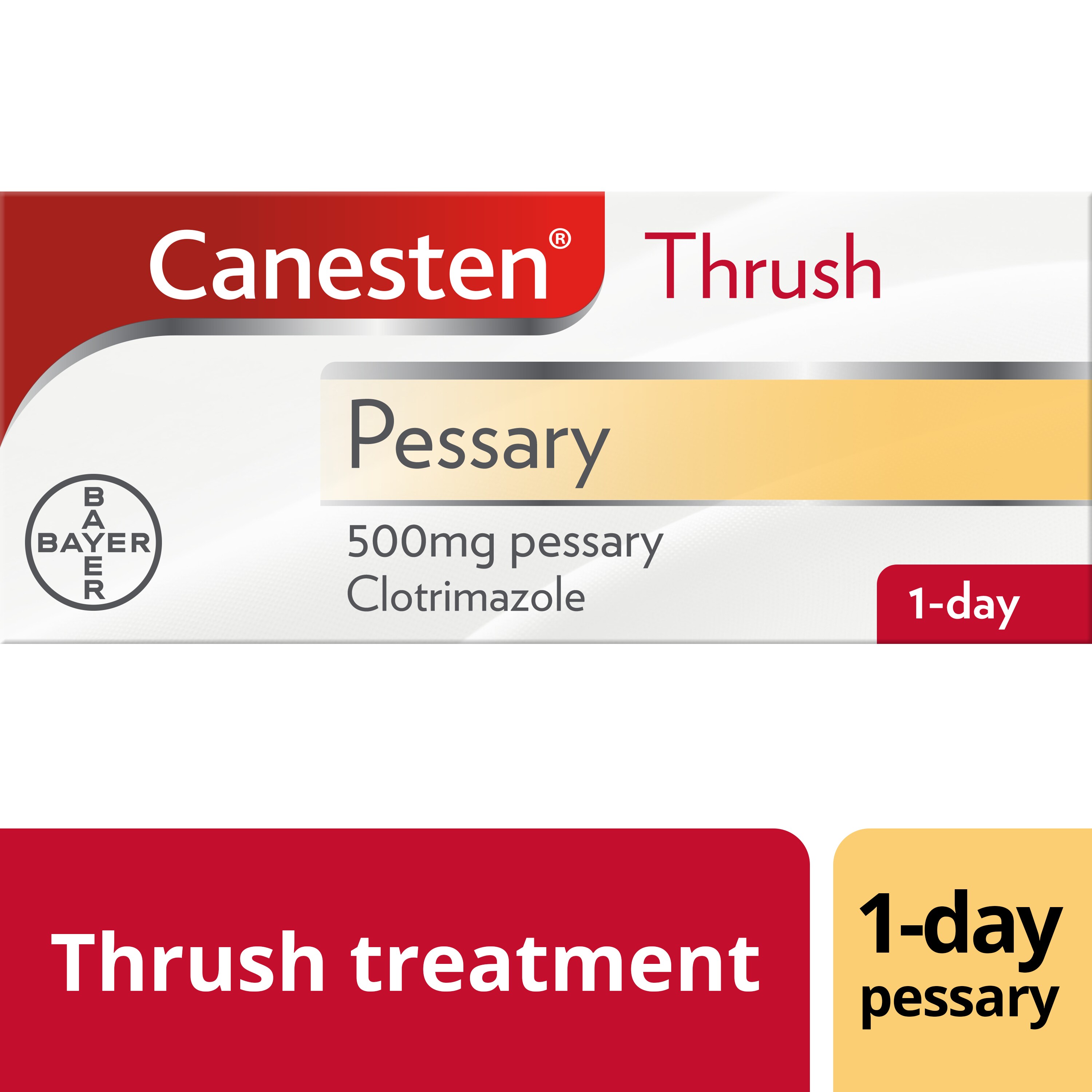 Thrush treatment 1-day pessary: Canesten Thrush 500mg pessary