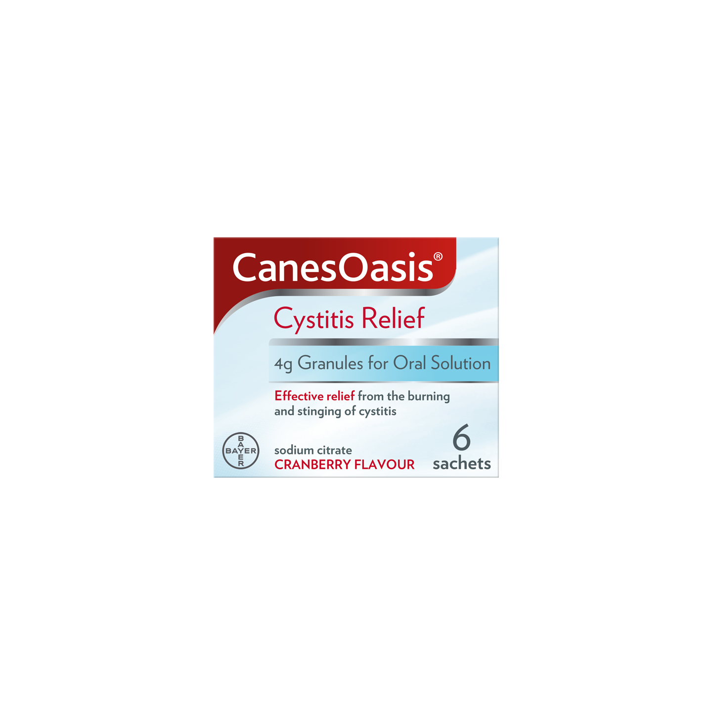 CanesOasis Cystitis Relief 4g Granules for Oral Solution 6 sachets