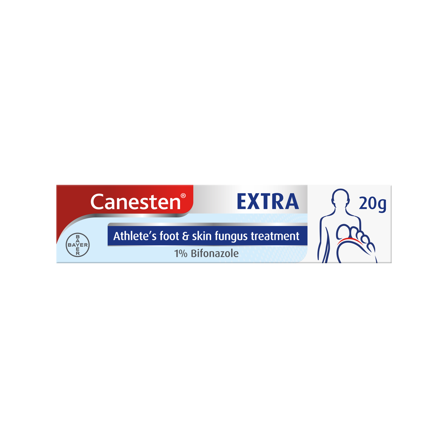 Canesten Extra 1% Bifonazole cream for athlete’s foot and skin fungus treatment 20g