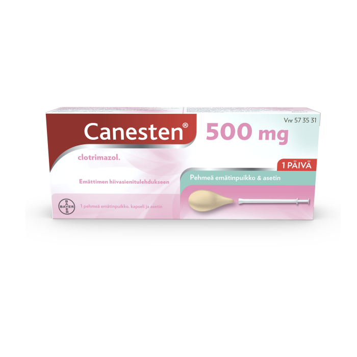 Canesten 500mg pehmeä emätinpuikko