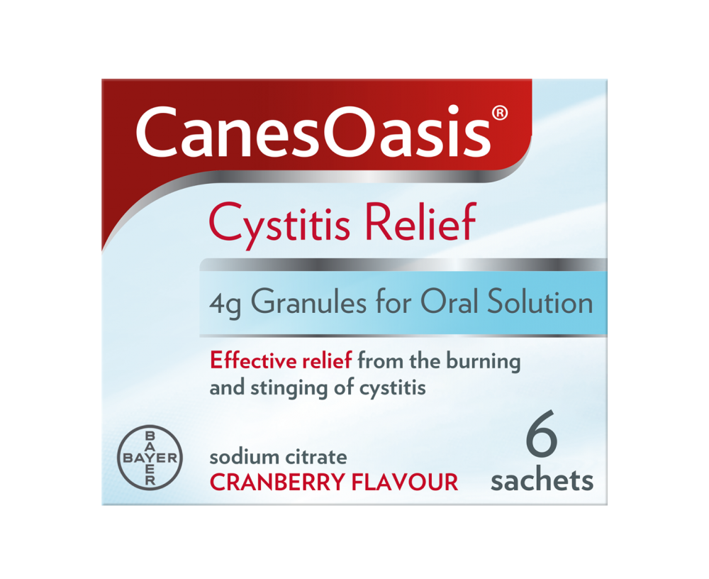 CanesOasis Cystitis Relief 4g Granules for Oral Solution 6 sachets