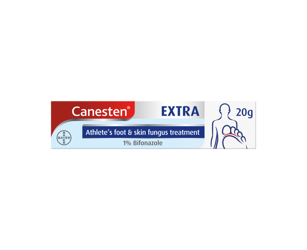 Canesten Extra 1% Bifonazole cream for athlete’s foot and skin fungus treatment 20g