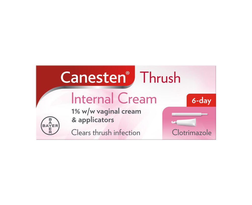 Canesten Thrush Internal cream 1% w/w vaginal cream and applicators