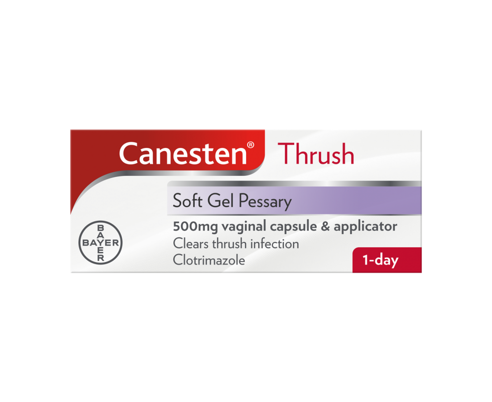 Canesten Thrush Soft Gel Pessary 500mg vaginal capsule & applicator