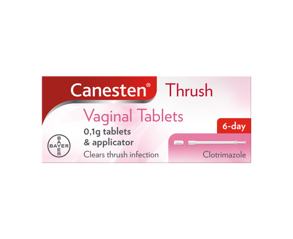 Canesten Thrush Vaginal Tablets 0,1g tablets and applicator