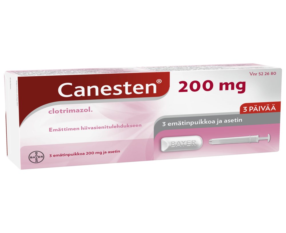Canesten 200 mg emätinpuikot